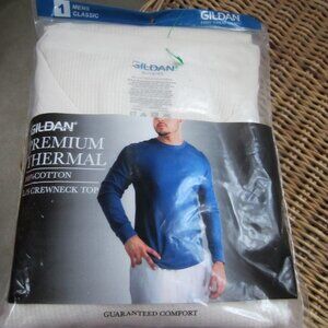 NWT/Gildan Men's XL Premium Thermal Shirt ~ Crewneck ~ BRAND NEW!